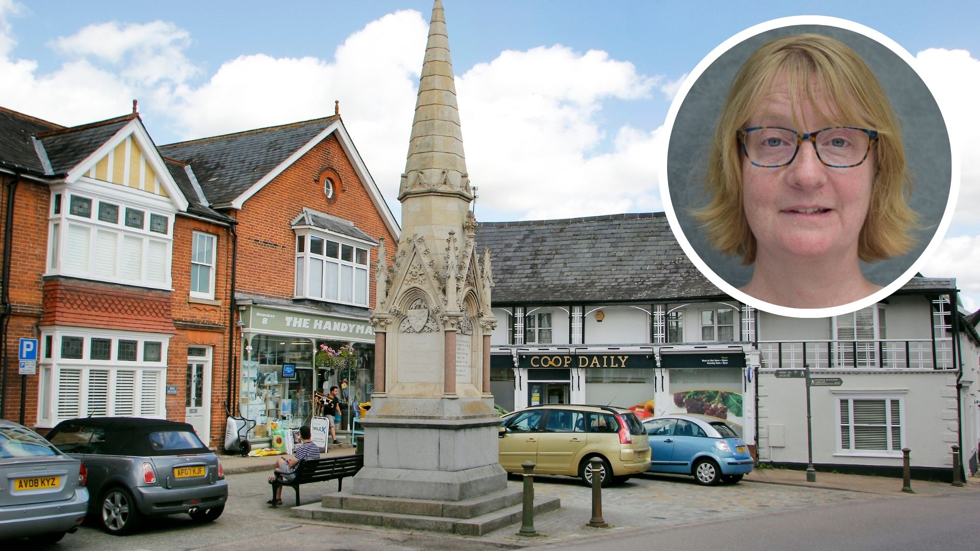 Cllr Davis and Eye High Street