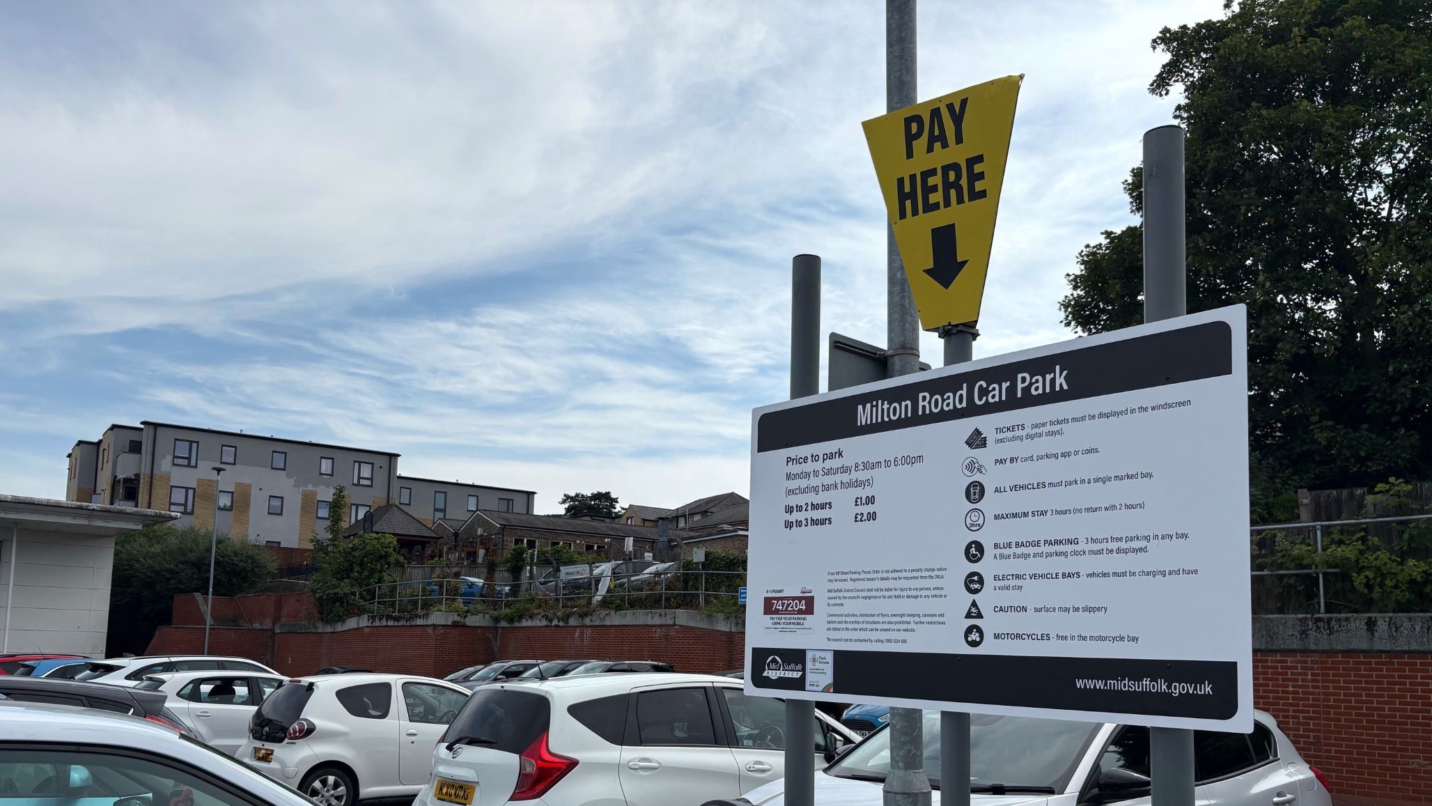 Milton Road car park landscape
