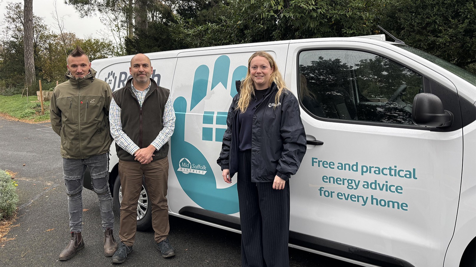 L-R: Cllr Colin Lay, Cllr Tim Weller and Sorcha Prime
