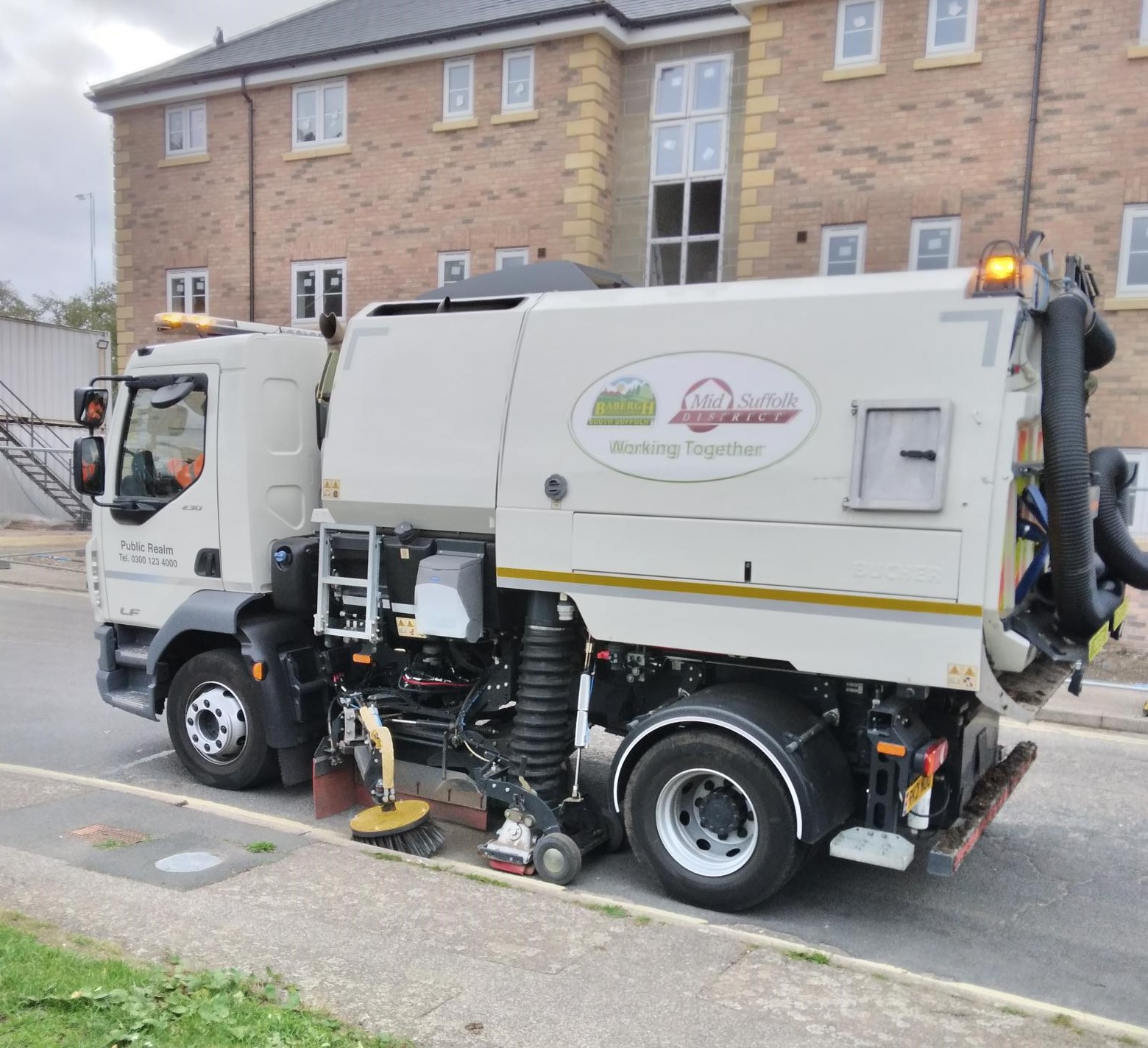 Babergh and Mid Suffolk District Councils street cleansing vehicle