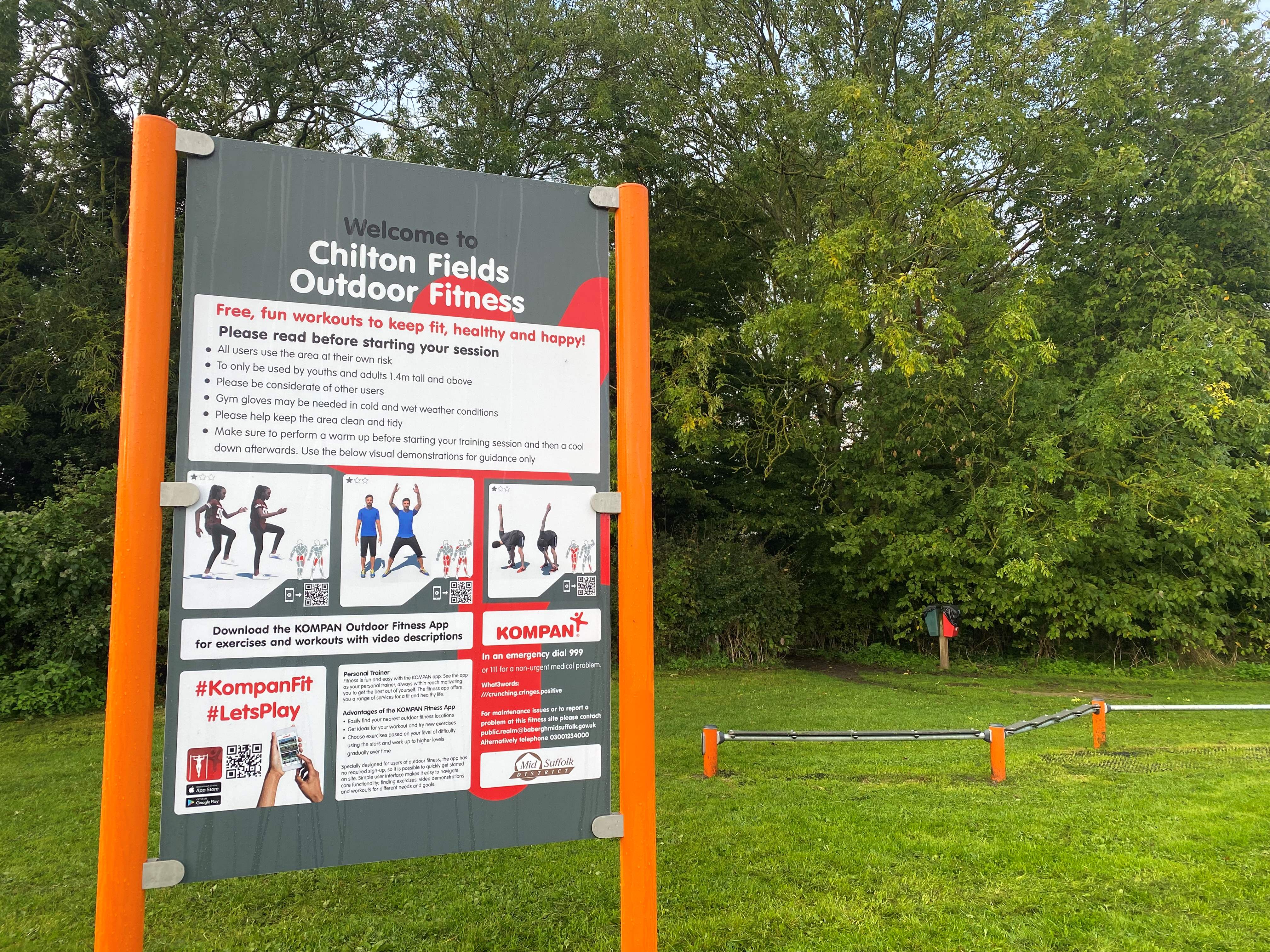 Chilton Fields Outdoor Fitness trail