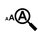 Image of enlarging font