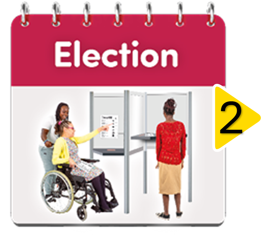 Image of a calendar showing an election