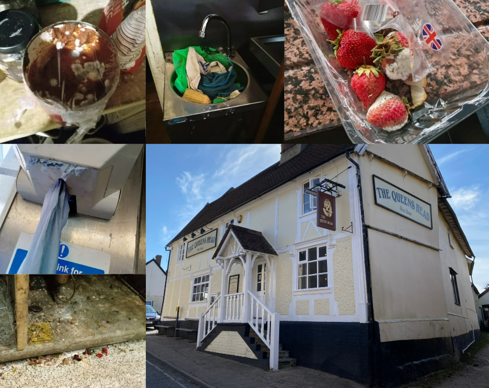 Queens Head, Eye - food safety prosecution montage